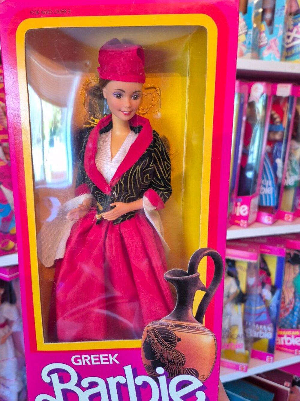1985 Dolls of the World Greek Barbie NIB - Picture 8 of 8